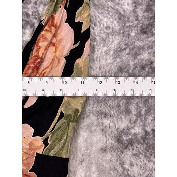 Reformation Dress 2 Womens Dima Black Floral Flowy Maxi - Picture 4 of 8
